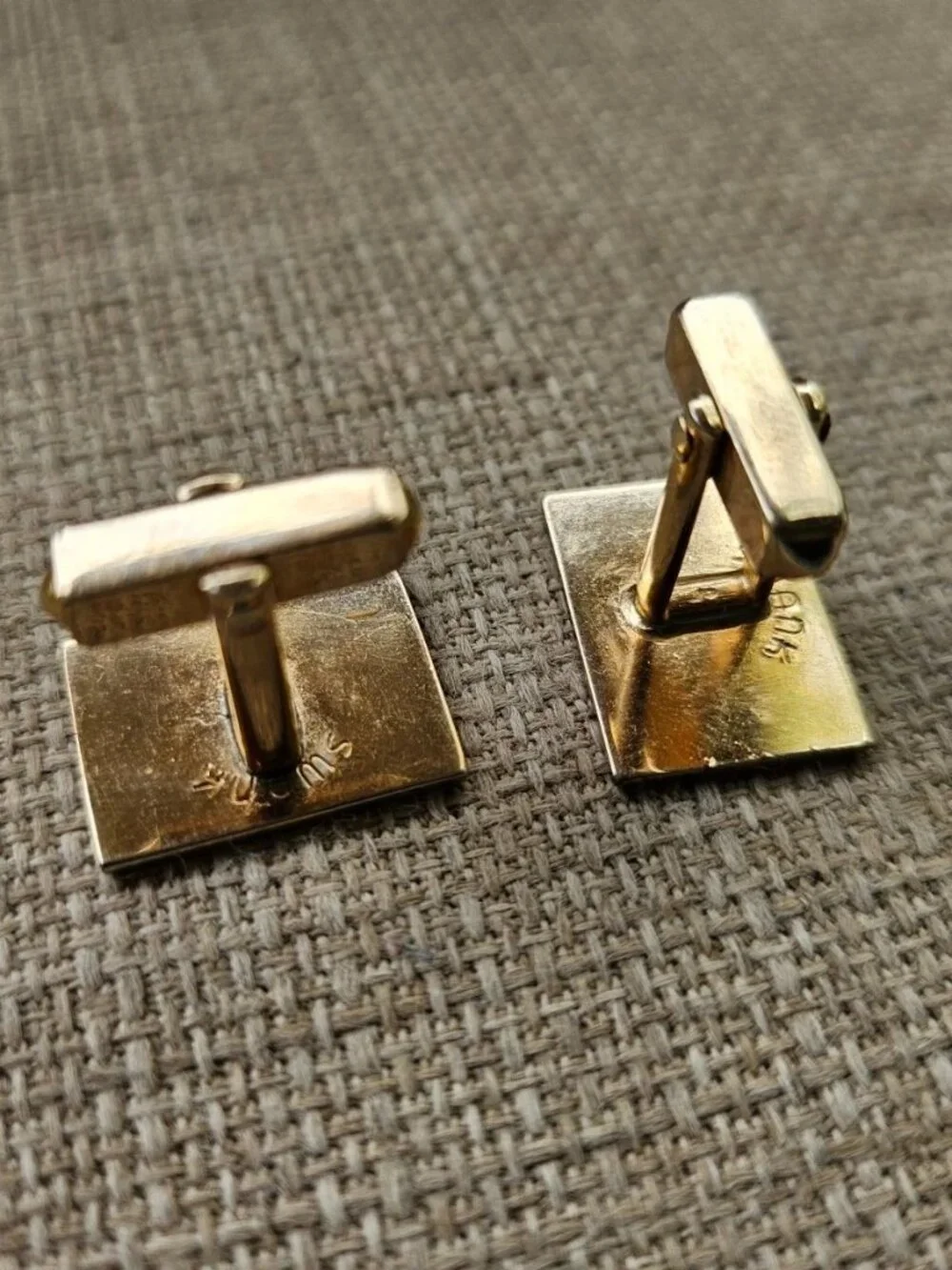 Vintage Swank Men Cuff Links Gold Tone Shirt Cuff Stud Cufflinks Fashion Jewelry